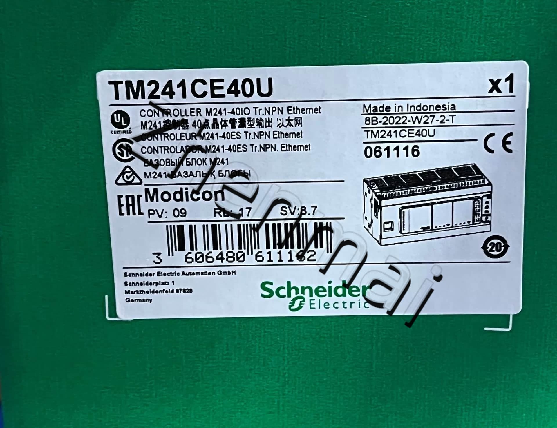 100%-ban vadonatúj, eredeti és eredeti Schneider TM241CE40U Frekvenciaváltók, megszakítók, mágneskapcsolók, védőeszközök
