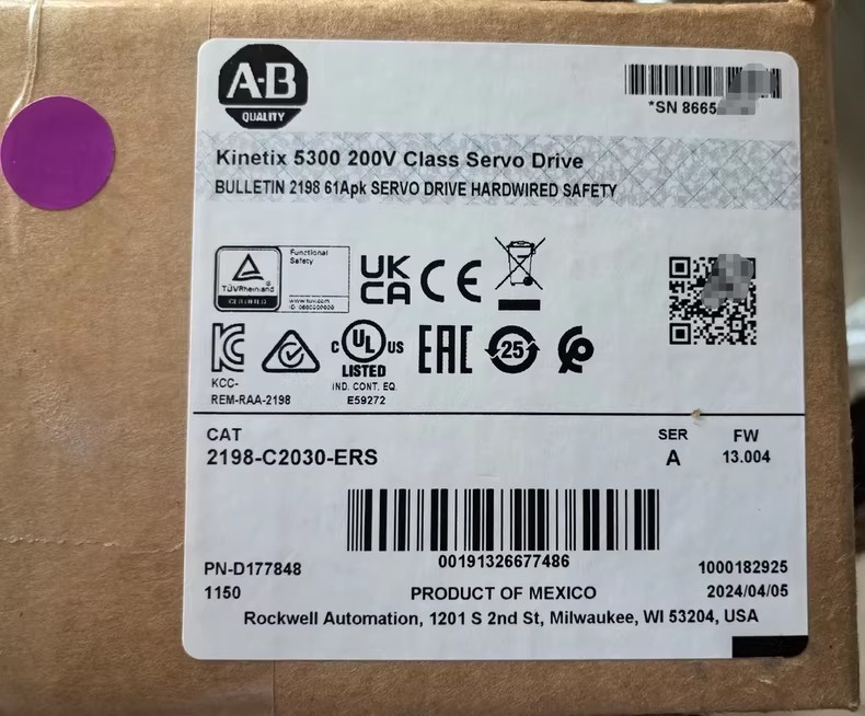 2198-C2030-ERS Kinetix 5300 szervohajtás, vadonatúj és eredeti Gyors szállítás