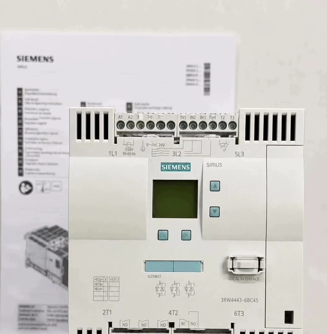 Vadonatúj, eredeti, gyárilag közvetlen Siemens 3RW4447-6BC44 lágyindító SIRIUS SOFT STARTER