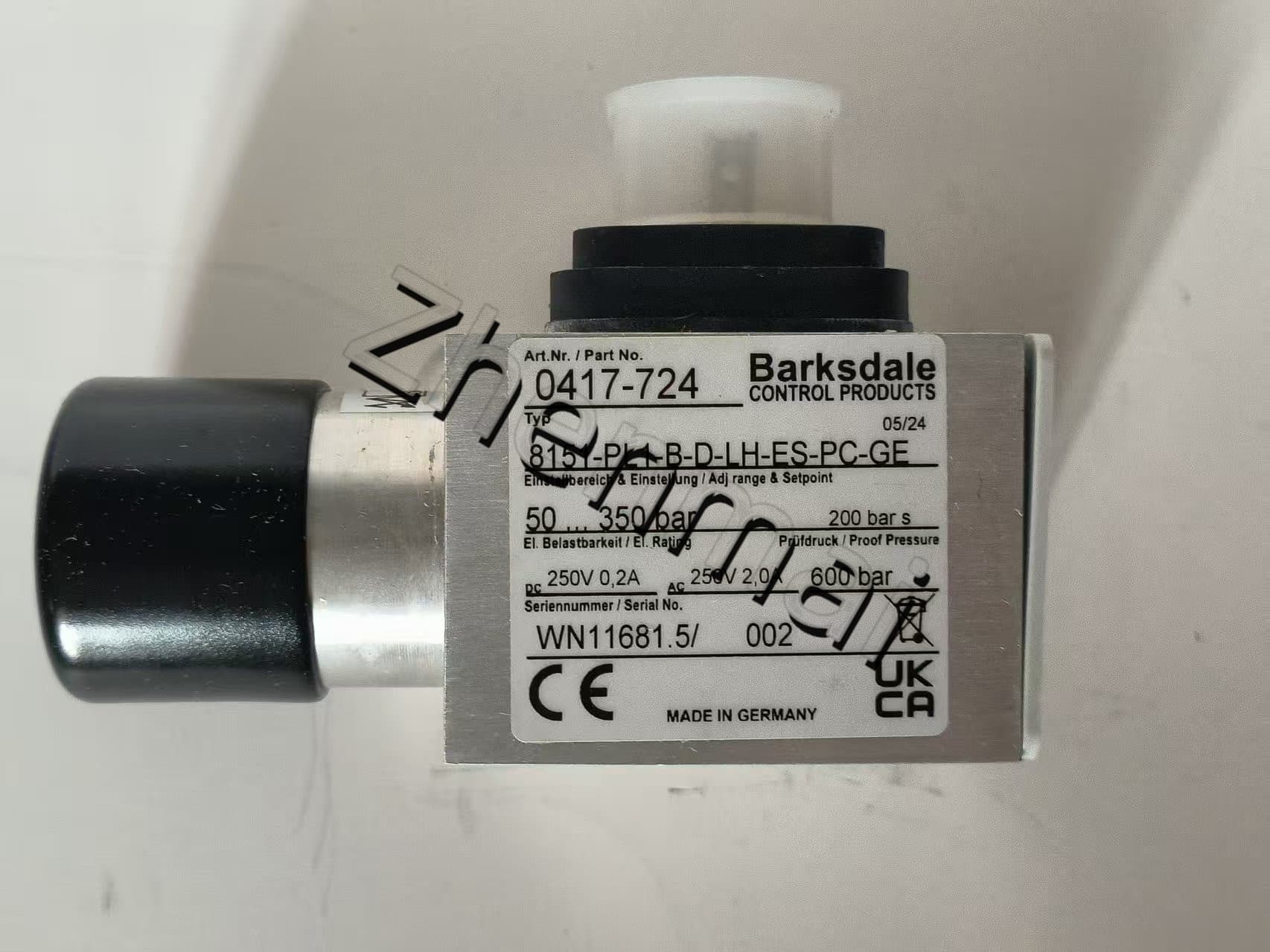 Vadonatúj eredeti Barksdale 8151-PL1-B-D-LH-ES-PC-GE 0417-724 8151-PL1-B-D-LH-ES-PC-GE Nyomásérzékelő Szintkapcsoló Áramláskapcsoló Nyomáskapcsoló Gyors szállítás