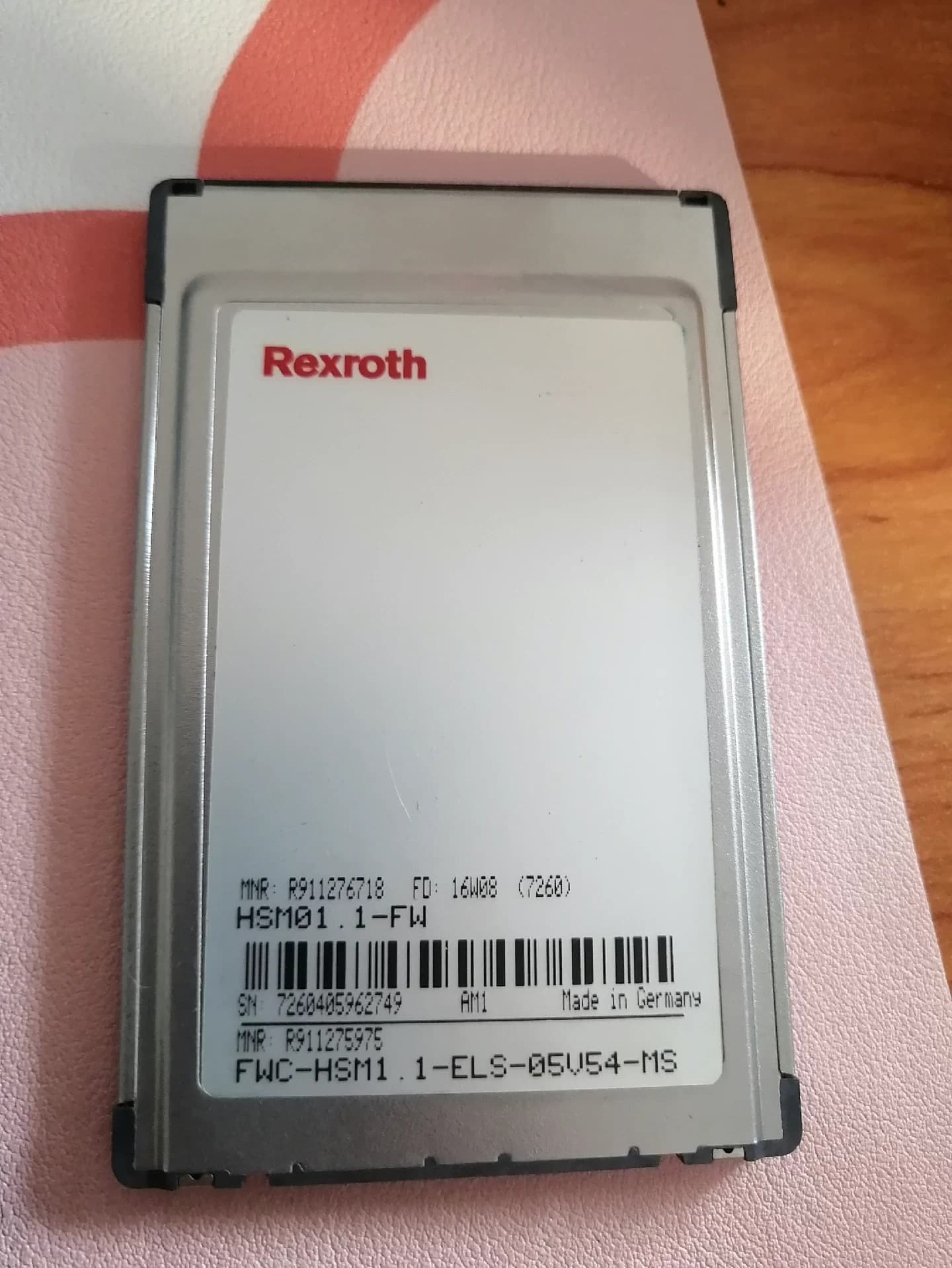 Vadonatúj eredeti Bosch Rexroth szervo meghajtó memóriakártya FWC-HSM1.1-ELS-05V54-MS szervomotor gyors szállítás